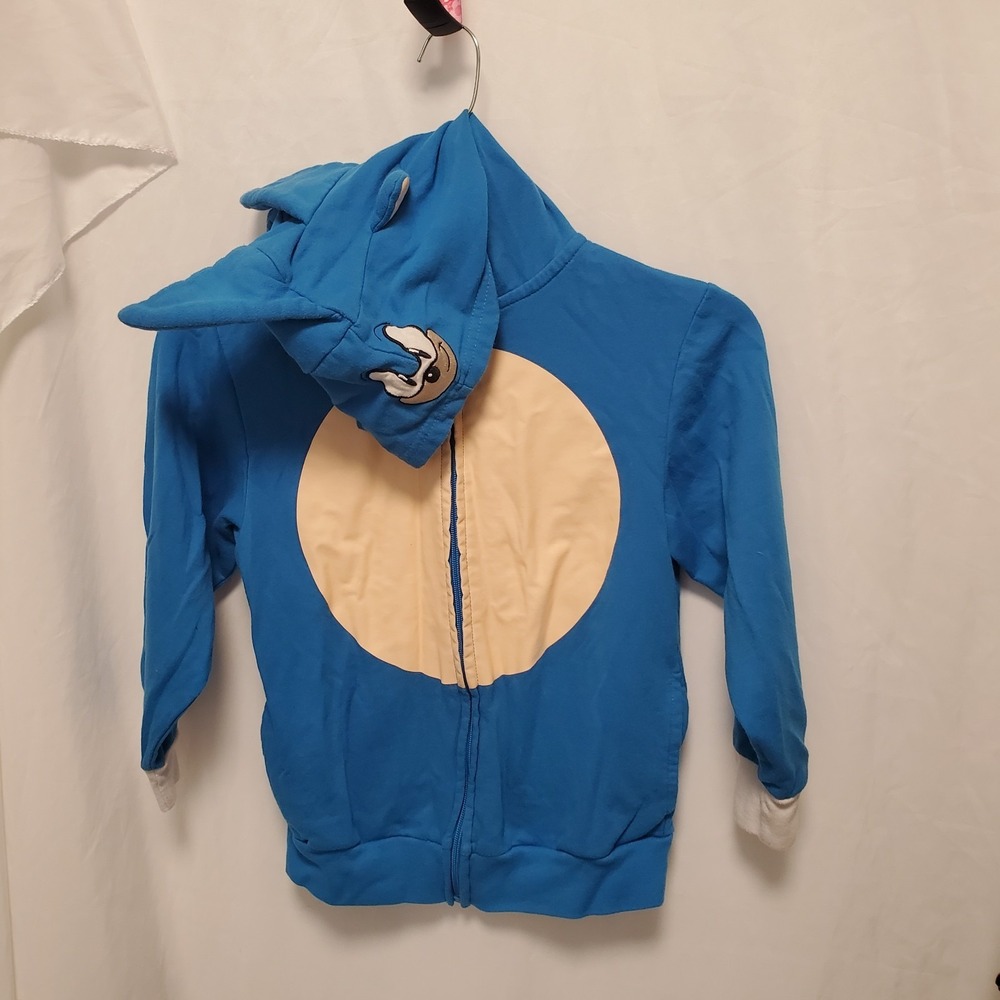 SEGA Sonic‎ the Hedgehog Costume Sweatshirt Hoodie Kid's Small Face Mask